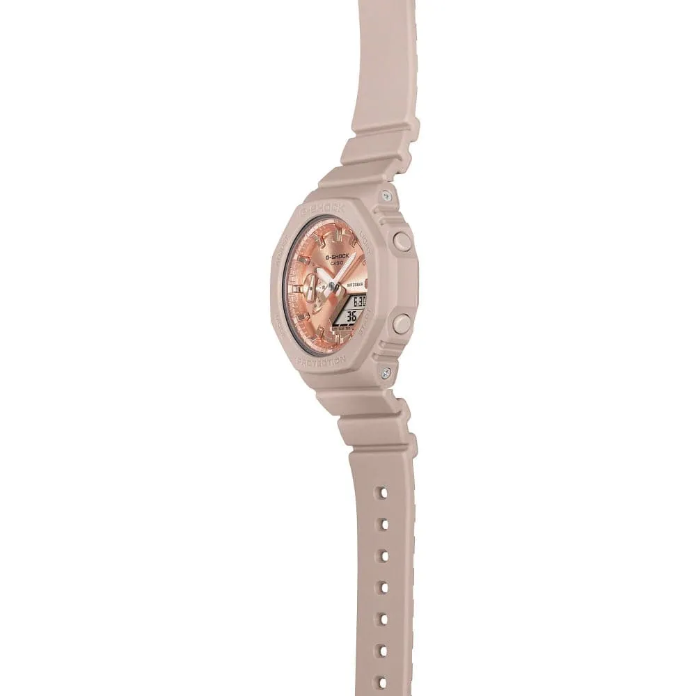 Casio G-Shock Digital-Analogue Rose Gold Resin Strap Men Watch GMA-S2100MD-4ADR-P
