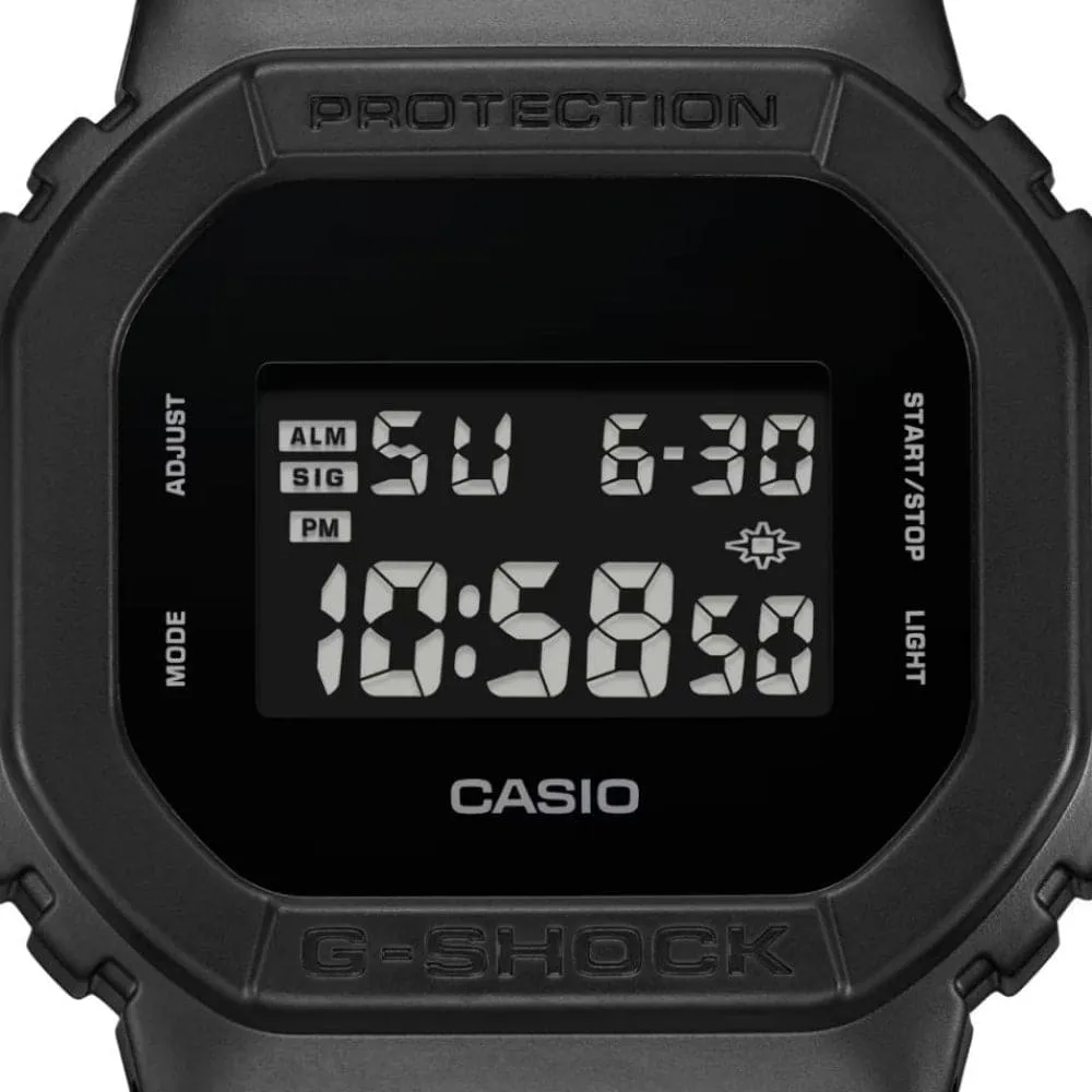 Casio G-Shock Digital Black Resin Strap Men Watch DW-5600UBB-1DR