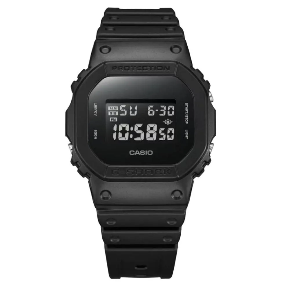 Casio G-Shock Digital Black Resin Strap Men Watch DW-5600UBB-1DR