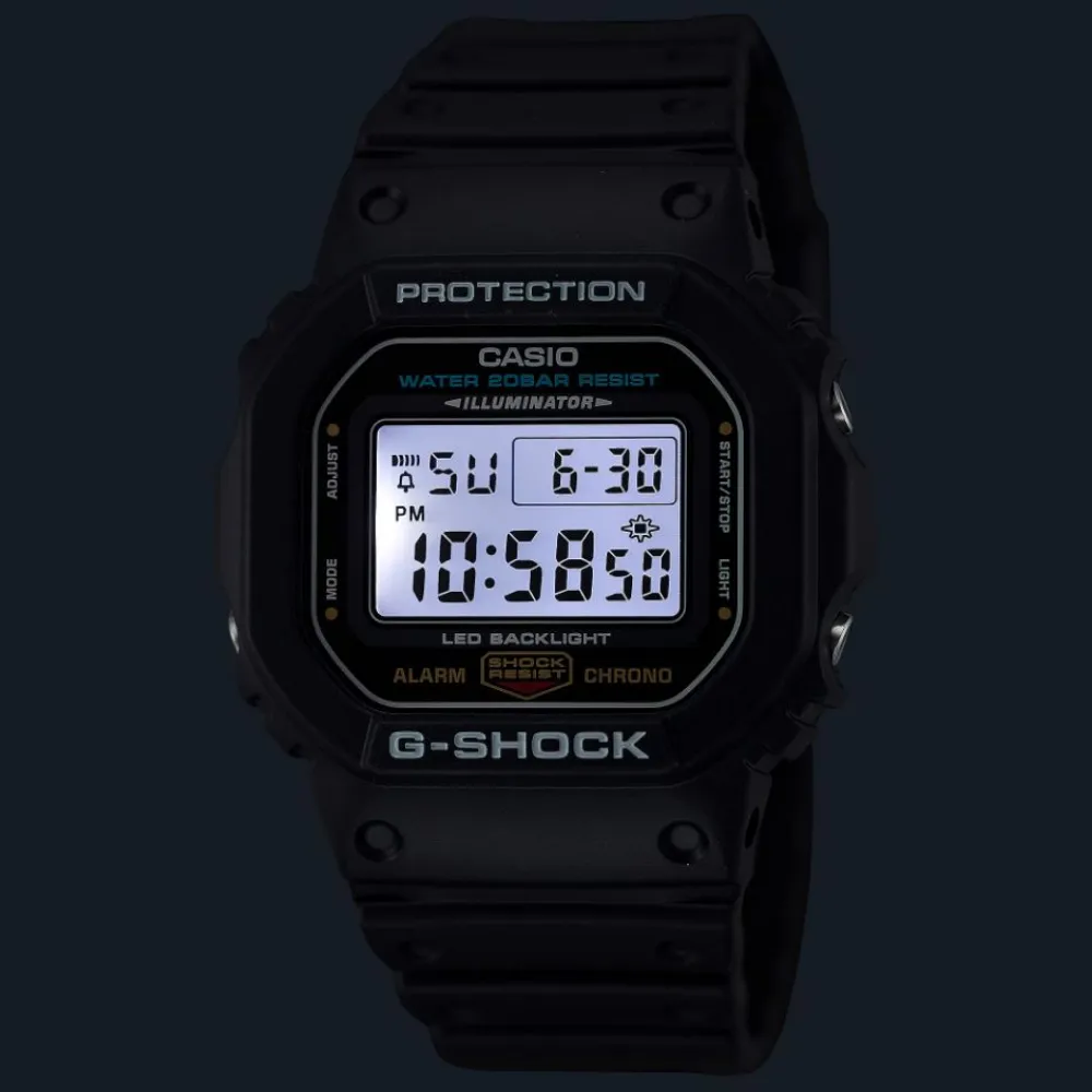 Casio G-Shock Digital Black Resin Strap Men Watch DW-5600UE-1DR-P