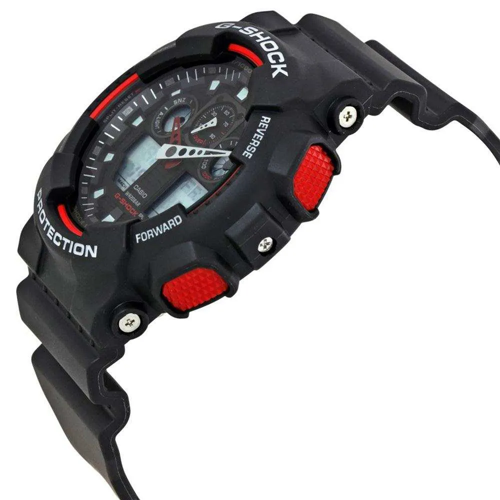Casio G-Shock Digital Black Resin Strap Men Watch GA-100-1A4DR-P