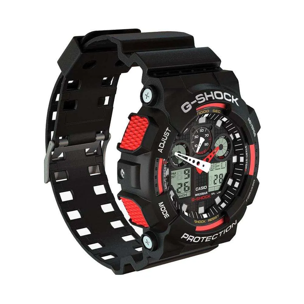 Casio G-Shock Digital Black Resin Strap Men Watch GA-100-1A4DR-P