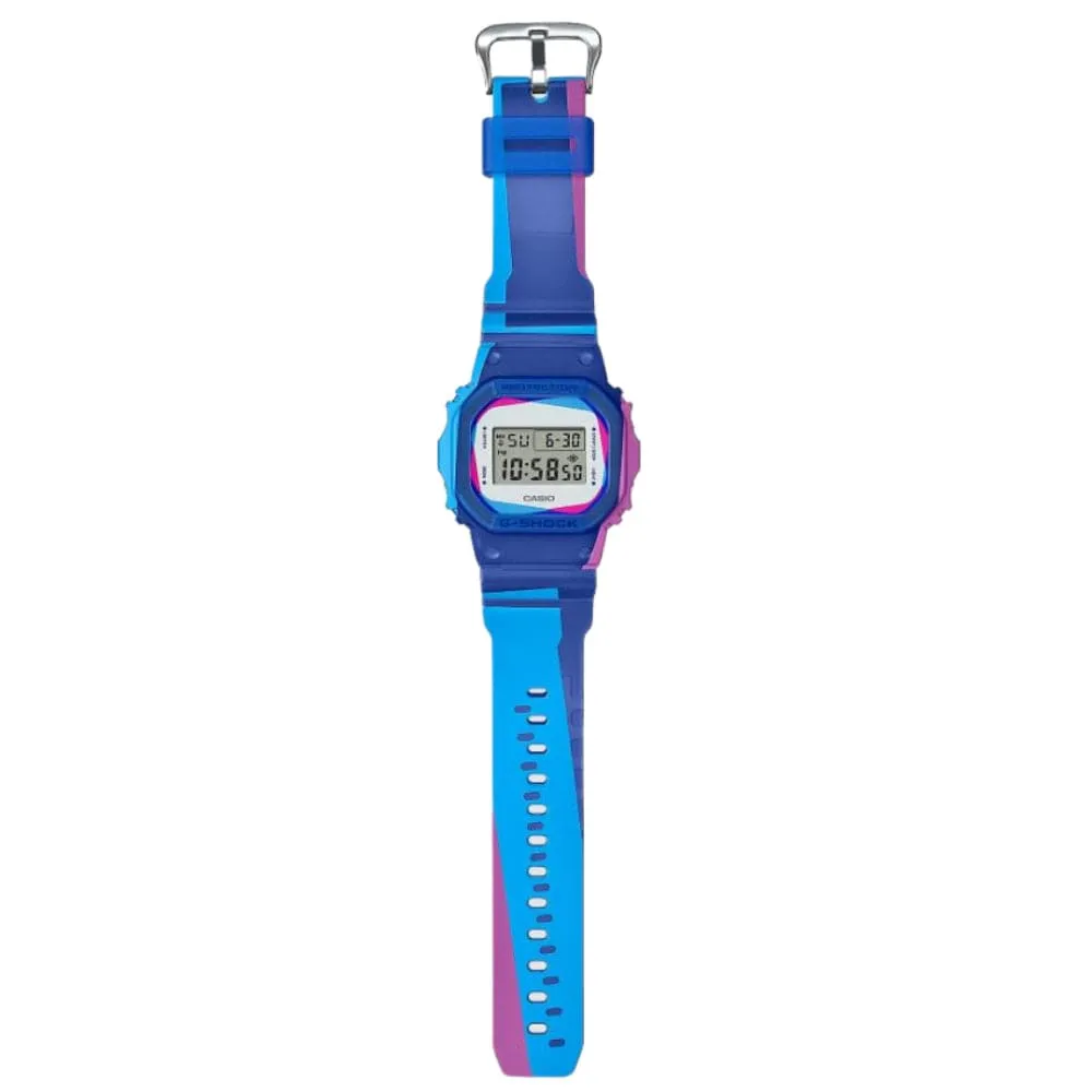Casio G-Shock Digital Blue Resin Strap Men Watch DWE-5600PR-2DR-P