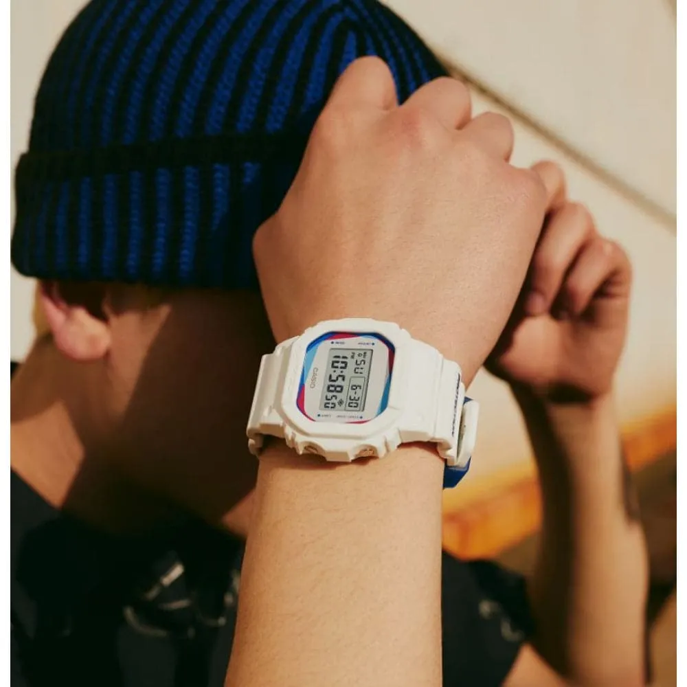 Casio G-Shock Digital Blue Resin Strap Men Watch DWE-5600PR-2DR-P