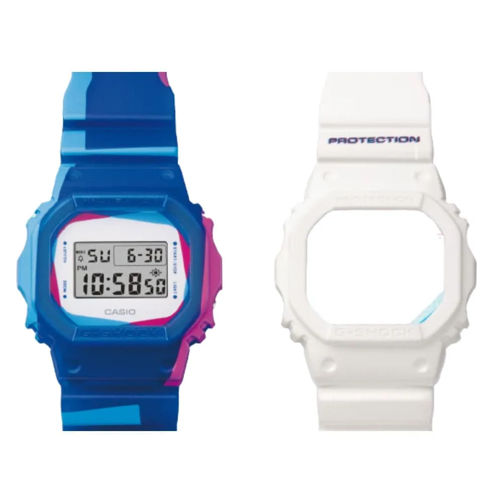 Casio G-Shock Digital Blue Resin Strap Men Watch DWE-5600PR-2DR-P