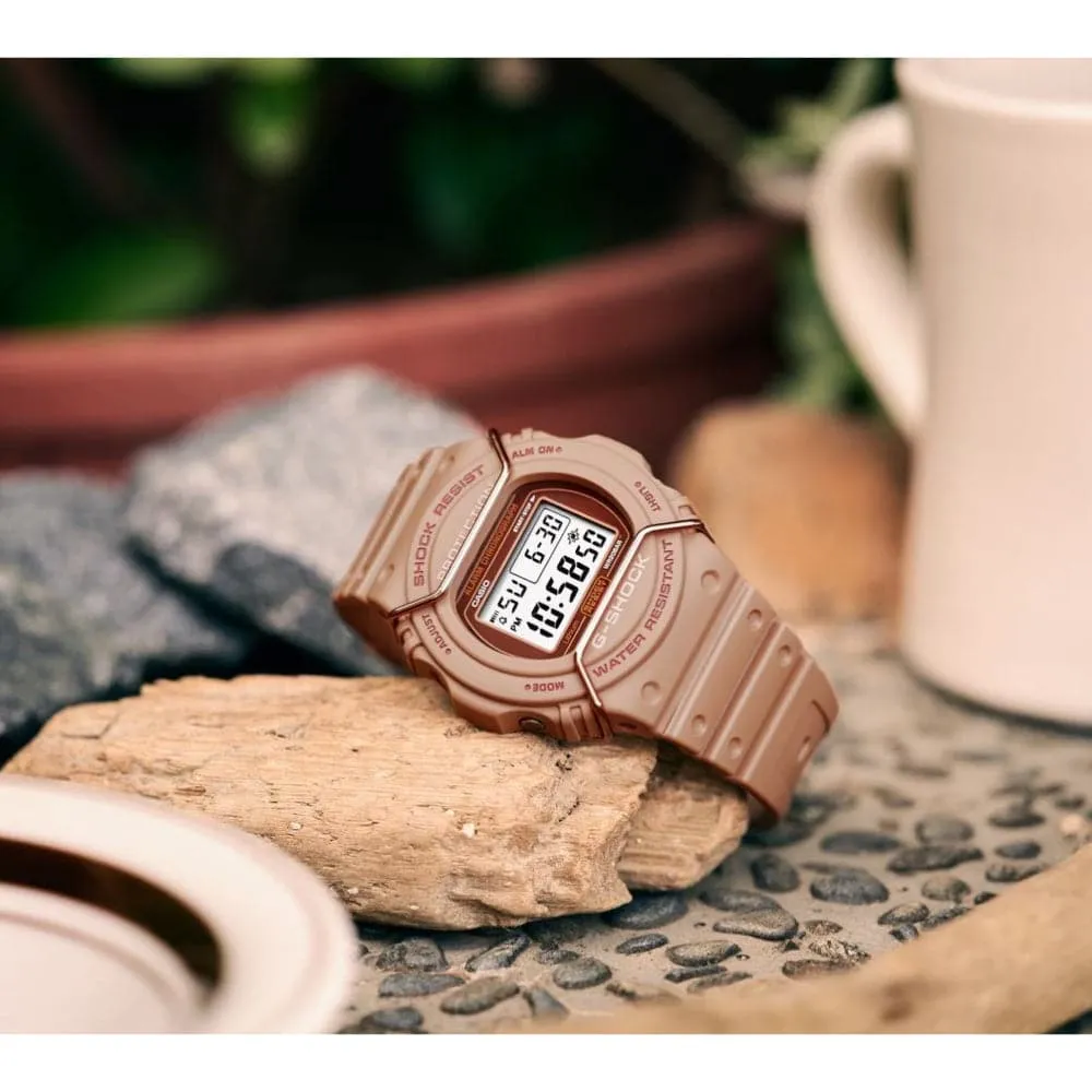 Casio G-Shock Digital Brown Resin Strap Men Watch DW-5700PT-5DR-P