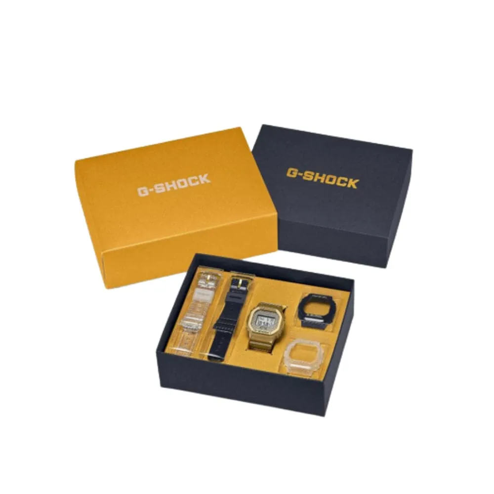 Casio G-Shock Digital Gold Resin Strap Men Watch DWE-5600HG-1DR-P