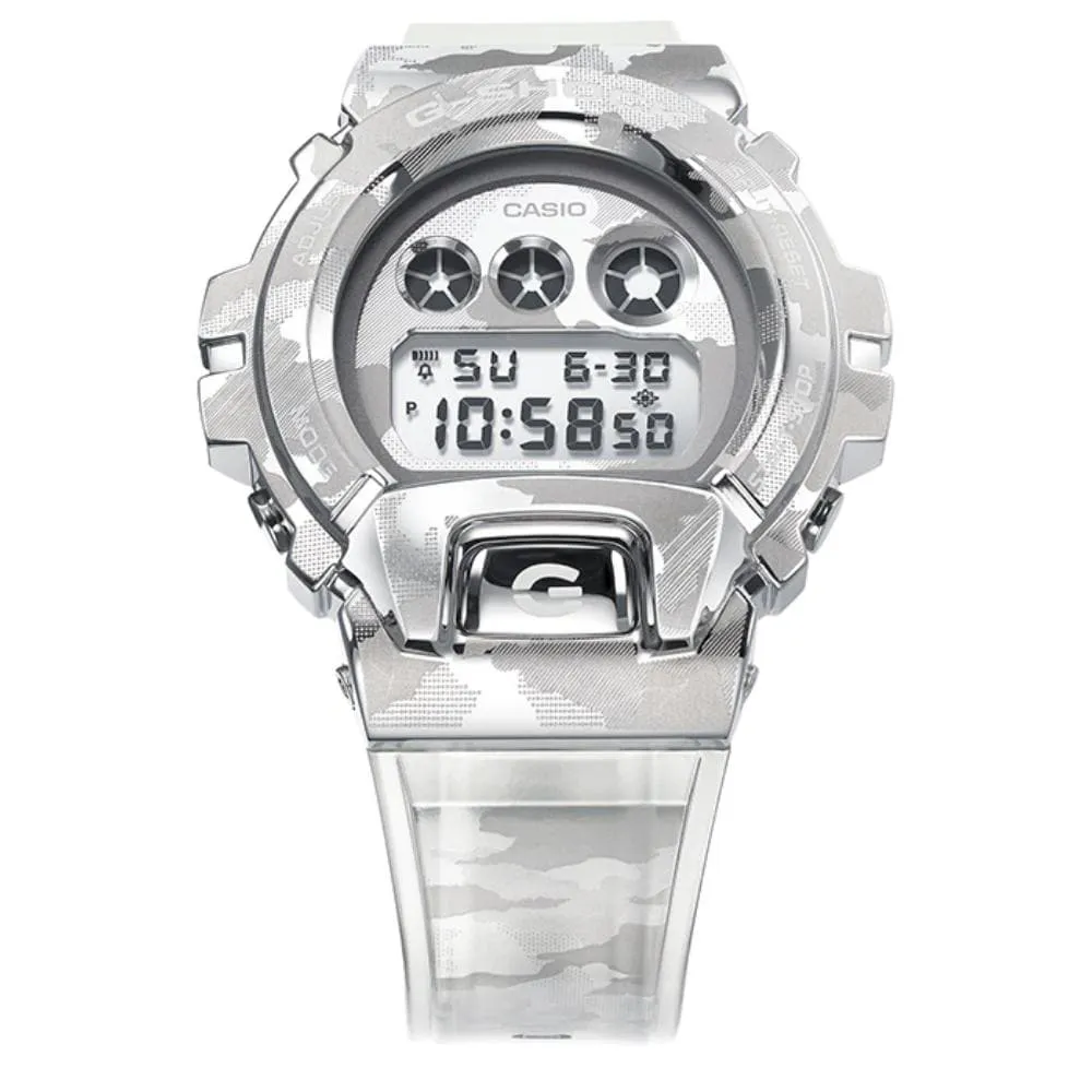 Casio G-Shock Digital White Resin Strap Men Watch GM-6900SCM-1DR-P