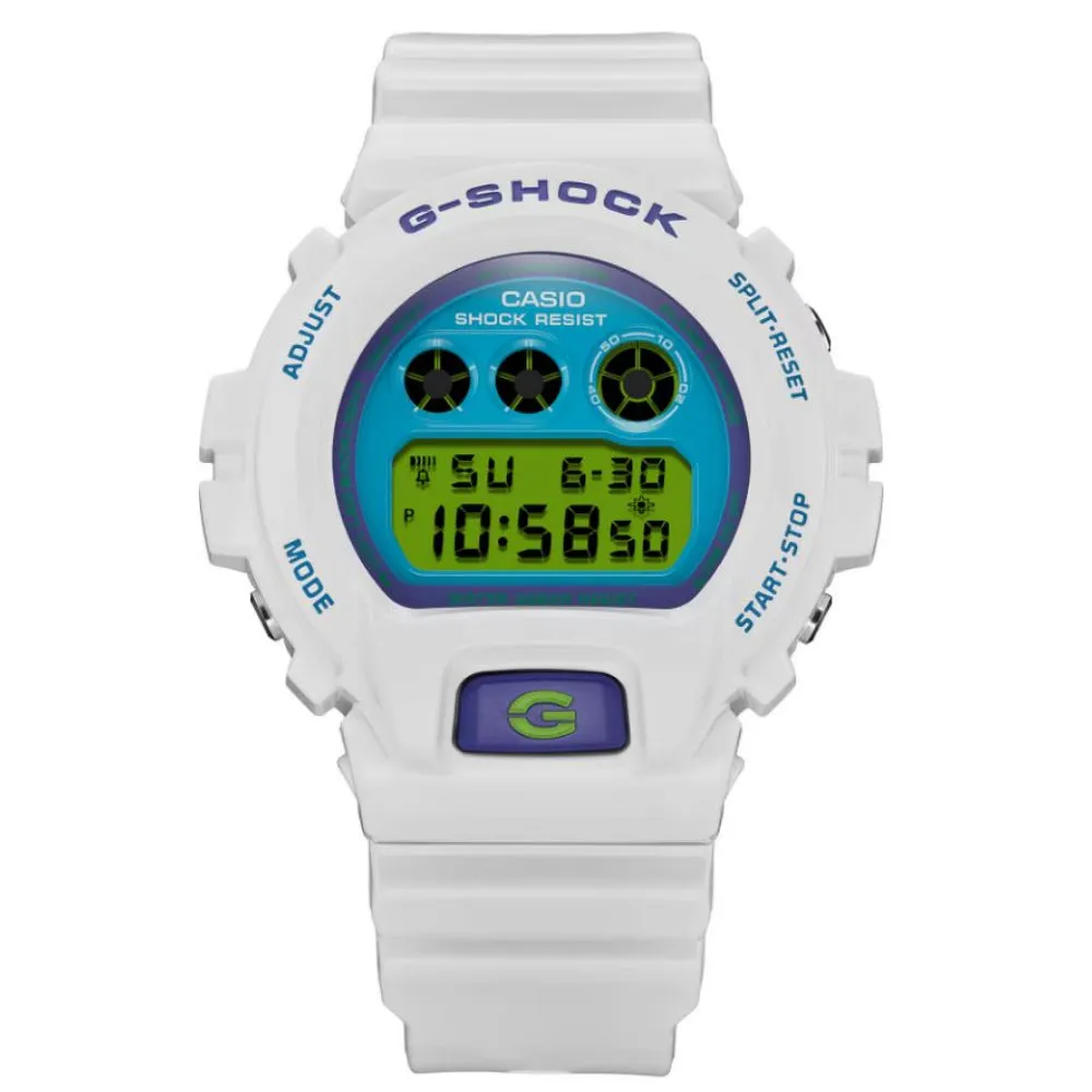 Casio G-Shock Digital White Resin Strap Unisex Watch DW-6900RCS-7DR-P