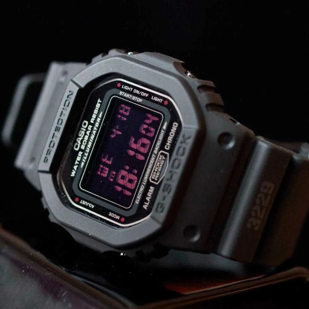 CASIO G-SHOCK DW-5600MS-1DR DIGITAL QUARTZ BLACK RESIN MEN'S WATCH