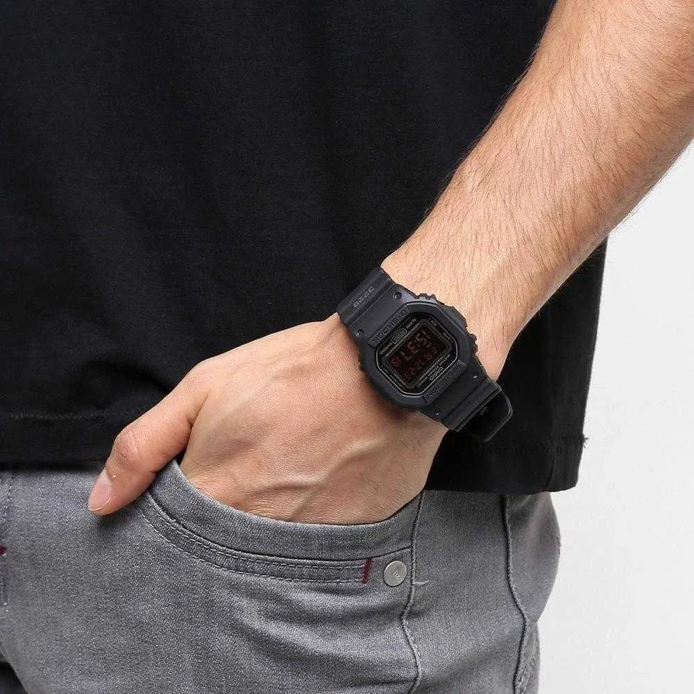 CASIO G-SHOCK DW-5600MS-1DR DIGITAL QUARTZ BLACK RESIN MEN'S WATCH