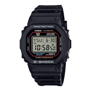 CASIO G-SHOCK DW-5600RL-1DR DIGITAL BLACK AND RED WATCH