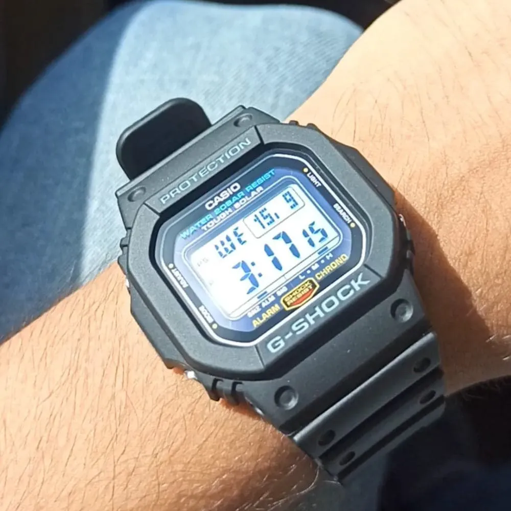 CASIO G-SHOCK G-5600UE-1DR-P BLACK RESIN STRAP MEN WATCH