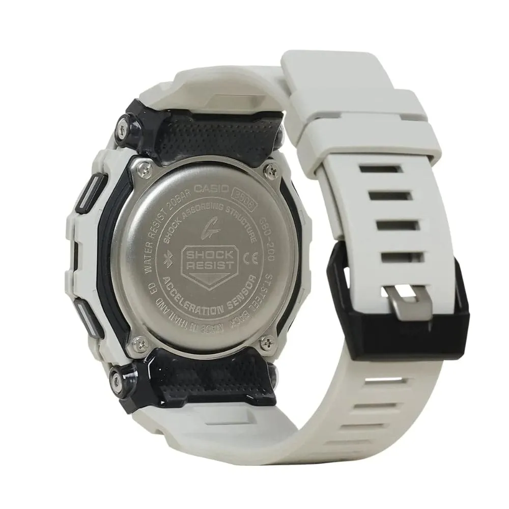 Casio G-Shock G-Squad Digital Grey Resin Strap Watch For Men GBD-200UU-9DR