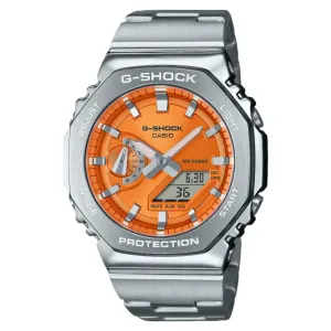 Casio G-Shock G-Steel Orange Dial Watch GM-2110D-4ADR
