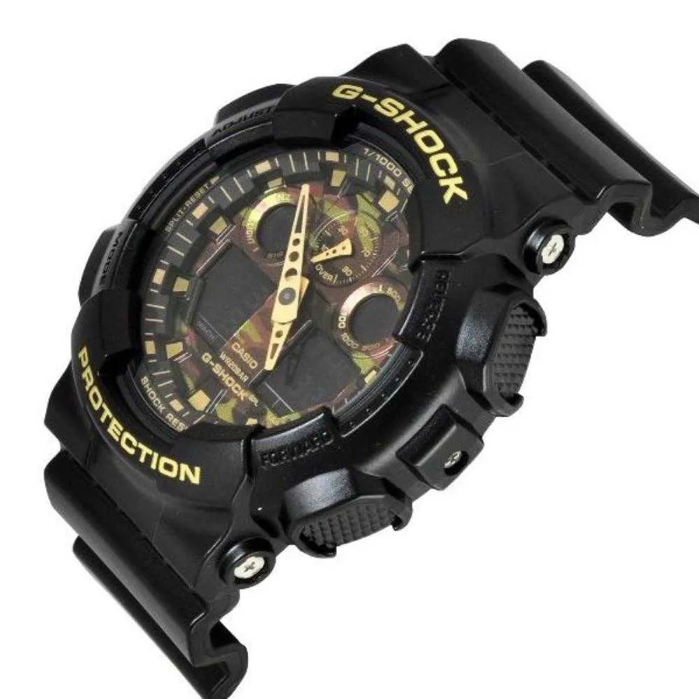 CASIO G-SHOCK GA-100CF-1A9DR DIGITAL QUARTZ BLACK RESIN MEN'S WATCH