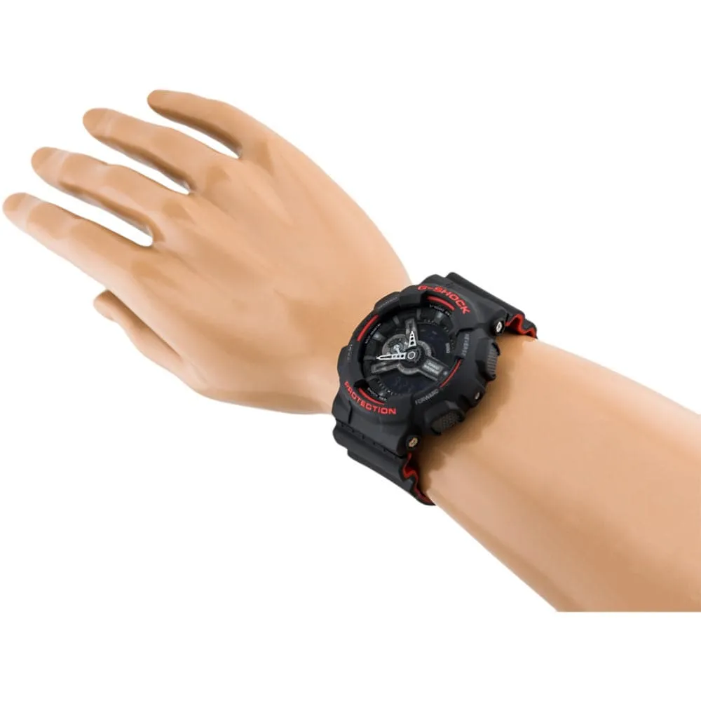 CASIO G-SHOCK GA-110HR-1ADR DIGITAL QUARTZ BLACK RESIN MEN'S WATCH