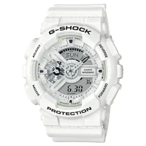 CASIO G-SHOCK GA-110MW-7ADR-P DIGITAL QUARTZ WHITE RESIN MEN'S WATCH
