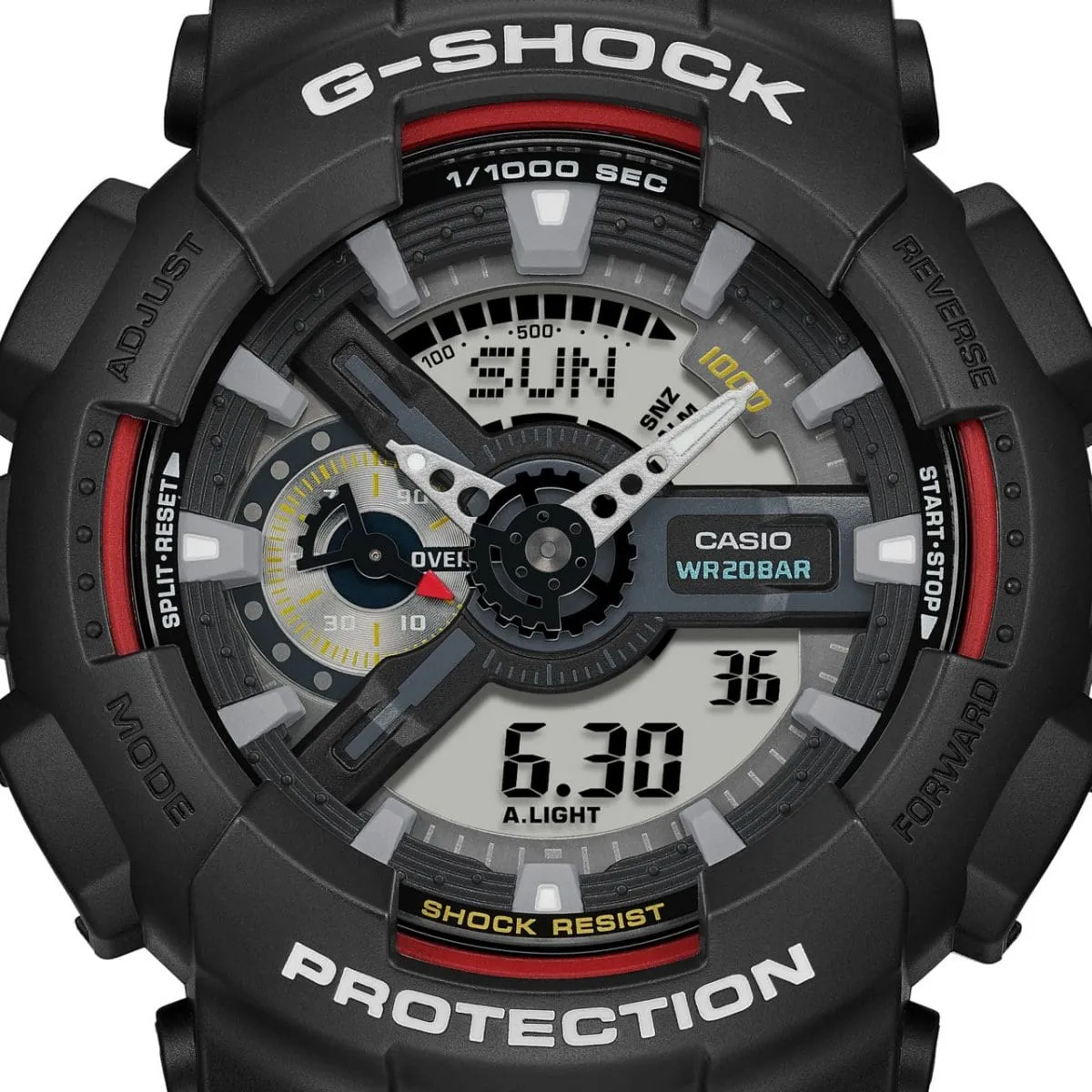CASIO G-SHOCK GA-110RL-1ADR ANALOG-DIGITAL BLACK & RED WATCH