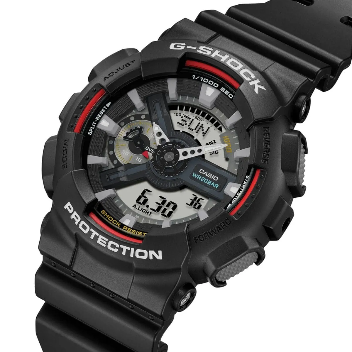 CASIO G-SHOCK GA-110RL-1ADR ANALOG-DIGITAL BLACK & RED WATCH