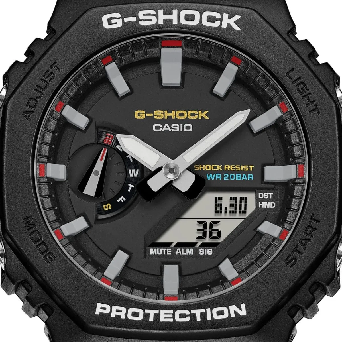 CASIO G-SHOCK GA-2100RL-1ADR ANALOG-DIGITAL BLACK WATCH