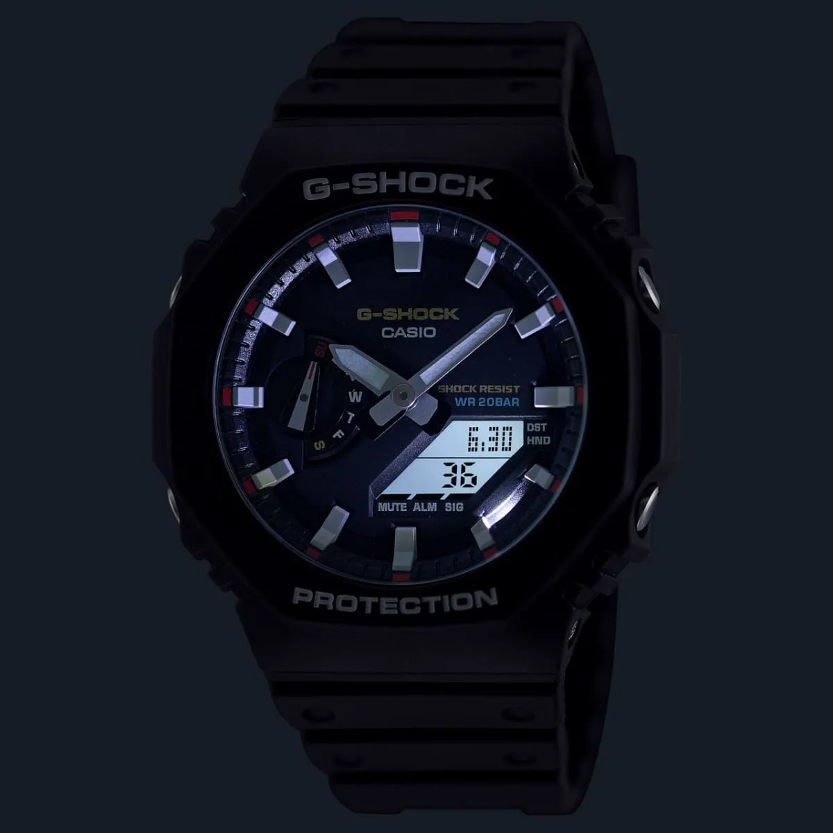 CASIO G-SHOCK GA-2100RL-1ADR ANALOG-DIGITAL BLACK WATCH