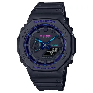 CASIO G-SHOCK GA-2100VB-1ADR-P BLACK RESIN STRAP MEN WATCH