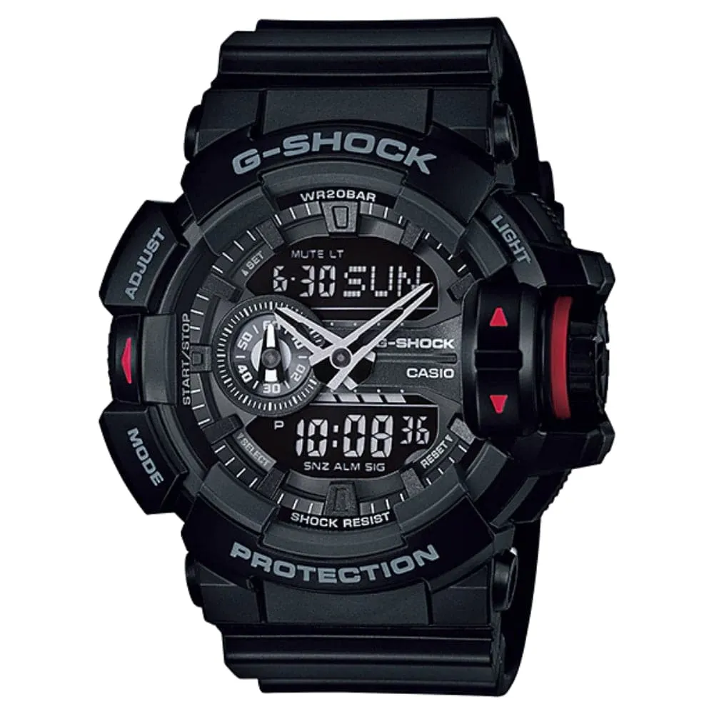CASIO G-SHOCK GA-400-1BDR-P BLACK RESIN MEN WATCH