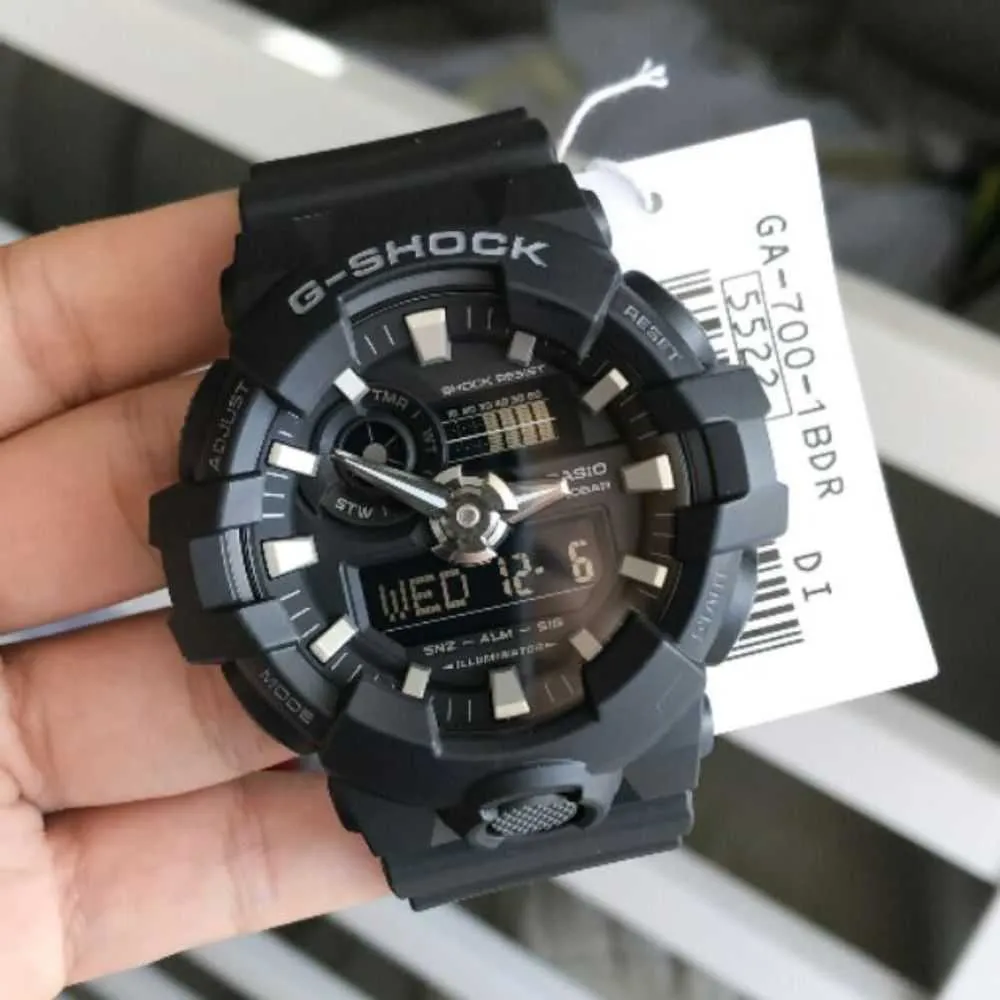 CASIO G-SHOCK GA-700-1BDR DIGITAL QUARTZ BLACK RESIN MEN'S WATCH