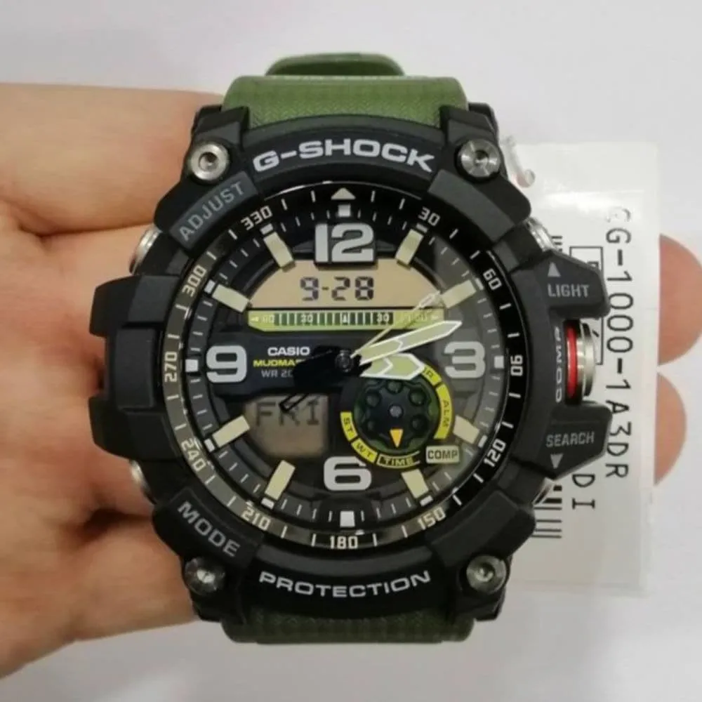 CASIO G-SHOCK GG-1000-1A3DR MUDMASTER GREEN RESIN STRAP MEN'S WATCH