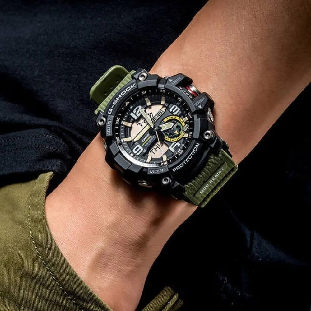 CASIO G-SHOCK GG-1000-1A3DR MUDMASTER GREEN RESIN STRAP MEN'S WATCH