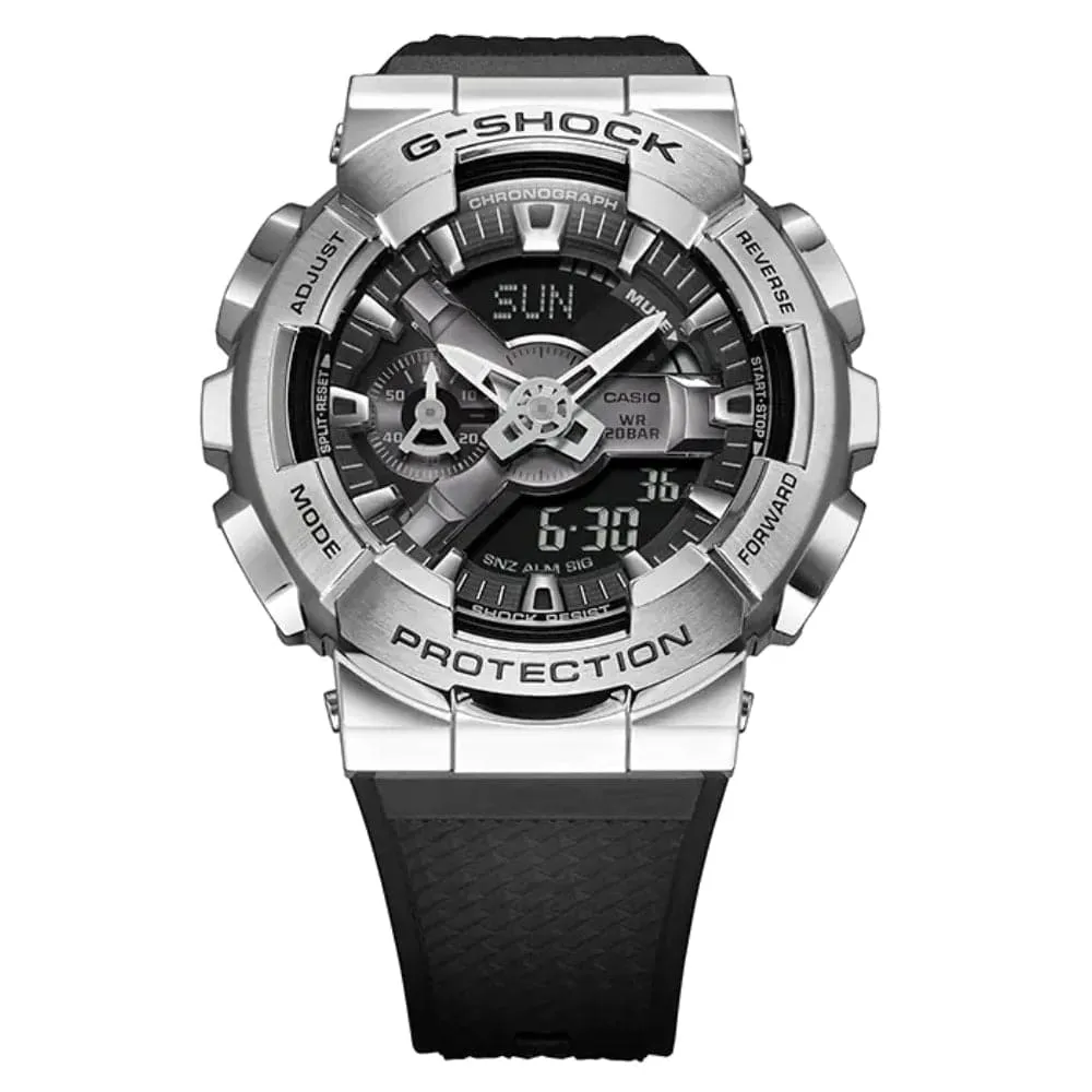 CASIO G-SHOCK GM-110-1ADF-P BLACK RESIN STRAP MEN WATCH