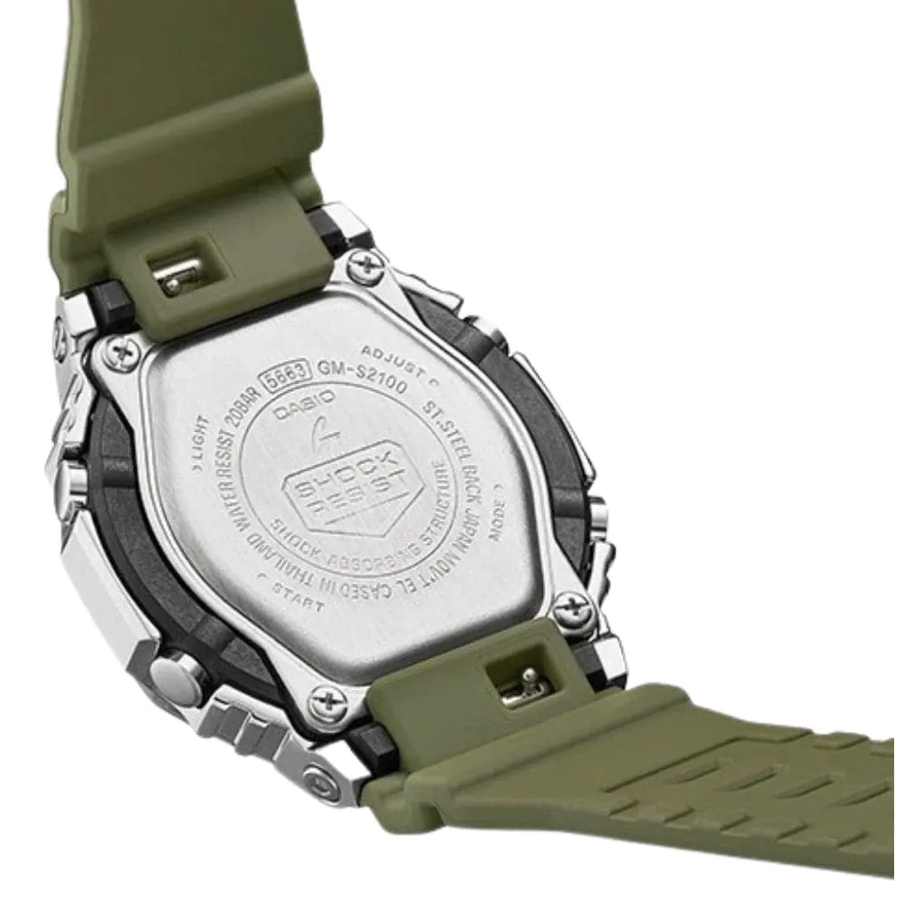 CASIO G-SHOCK GM-S2100-3ADR-P GREEN RESIN STRAP WOMEN WATCH