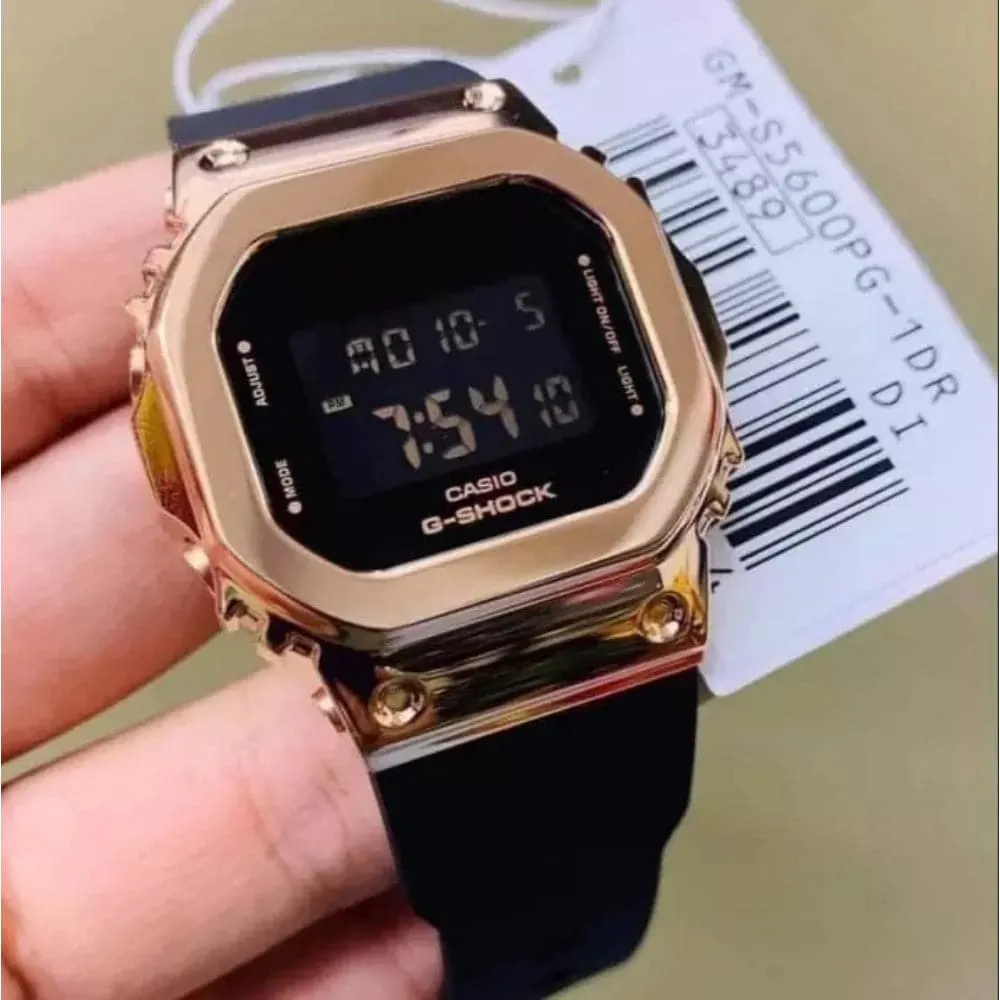 CASIO G-SHOCK GM-S5600PG-1DR-P BLACK RESIN WOMEN WATCH