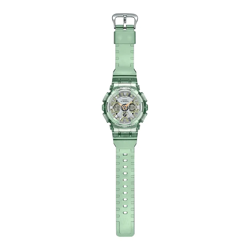 CASIO G-SHOCK GMA-S120GS-3A-P TRANSPARENT RESIN STRAP UNISEX WATCH