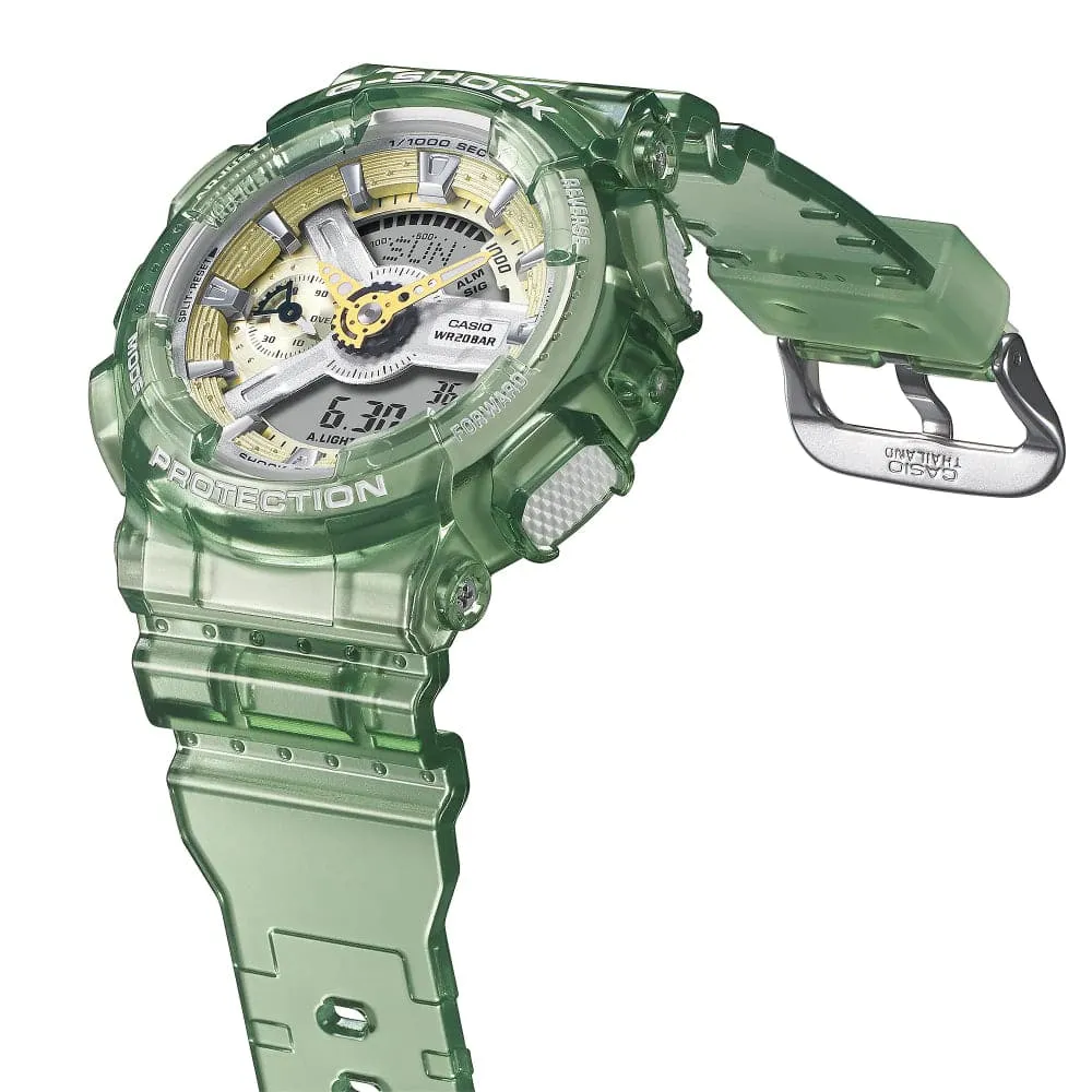 CASIO G-SHOCK GMA-S120GS-3A-P TRANSPARENT RESIN STRAP UNISEX WATCH
