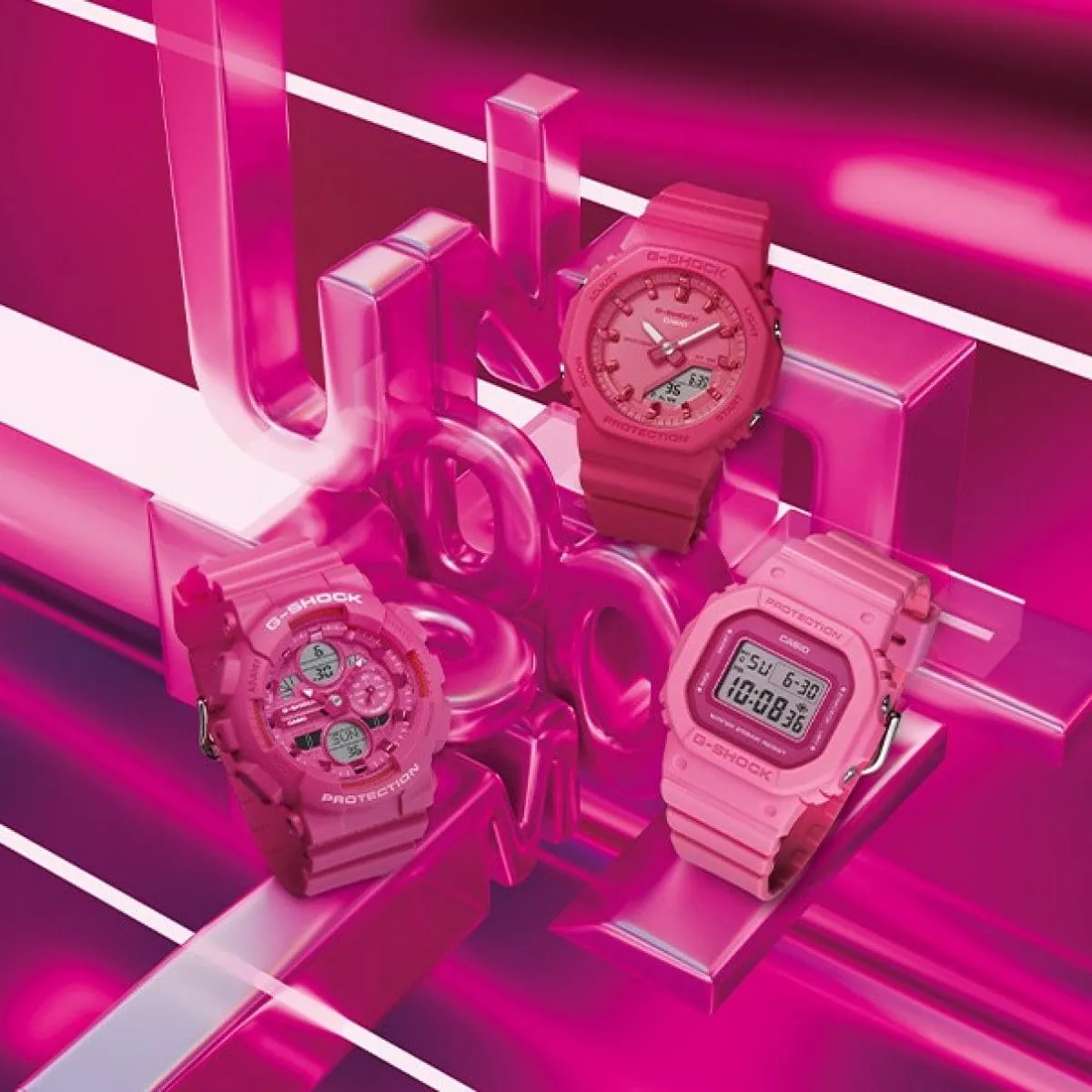 CASIO G-SHOCK GMD-S5610PP-4DR-P DIGITAL PINK WATCH