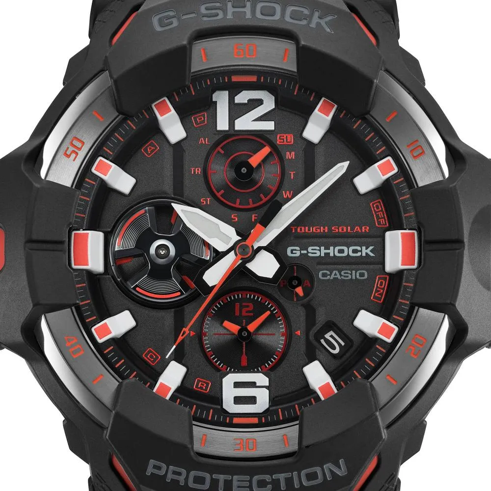 Casio G-Shock Gravity Master Black Resin Strap Men's Watch GR-B300-1A4DR