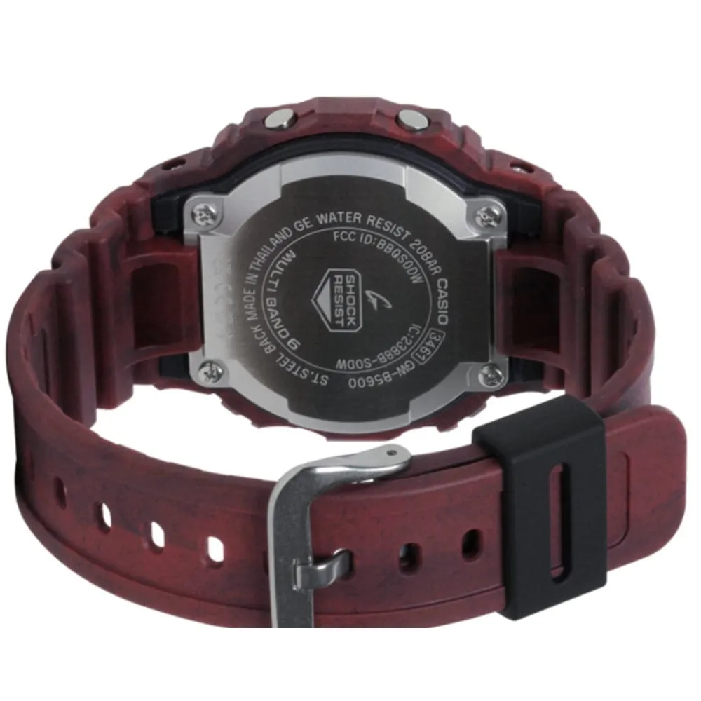 Casio G-Shock Maroon Resin Strap Men Watch GW-B5600SL-4DR-P
