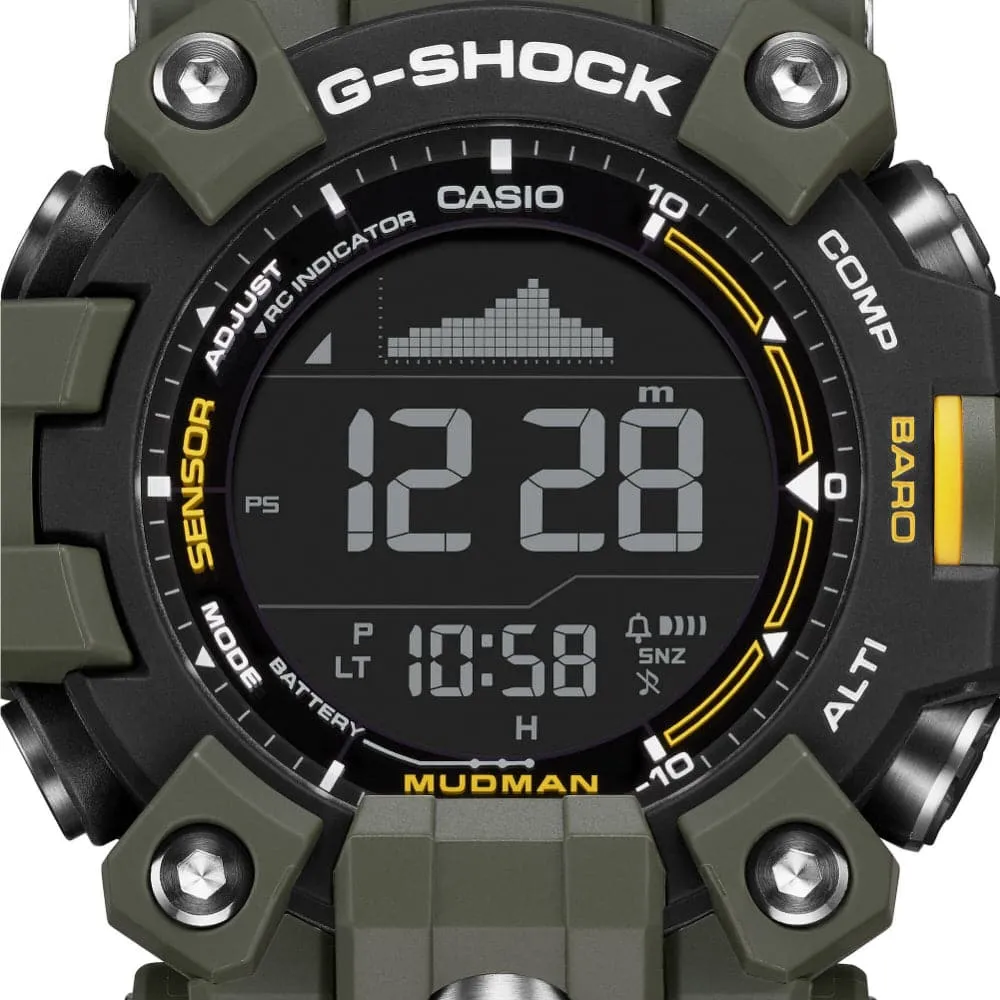 Casio G-Shock Master of G - Land Mudman Green Resin Strap Men Watch GW-9500-3DR