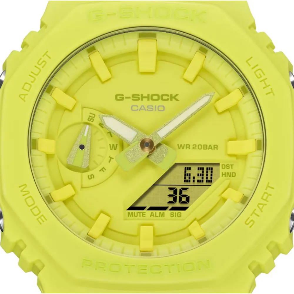Casio G-Shock Mint Green Resin Strap Men Watch GA-2100-9A9DR-P