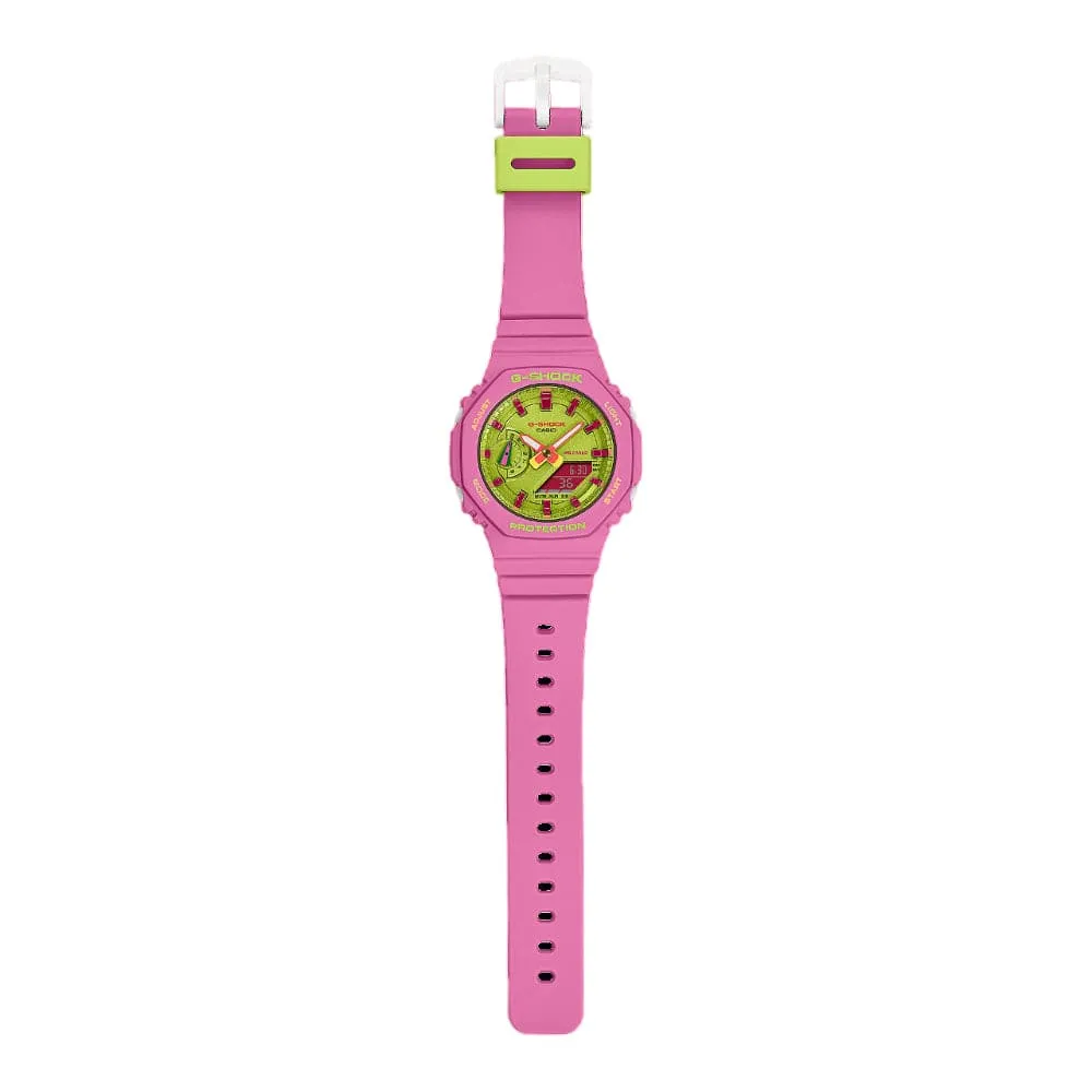 Casio G-Shock Pink Resin Strap Women Watch GMA-S2100BS-4ADR-P