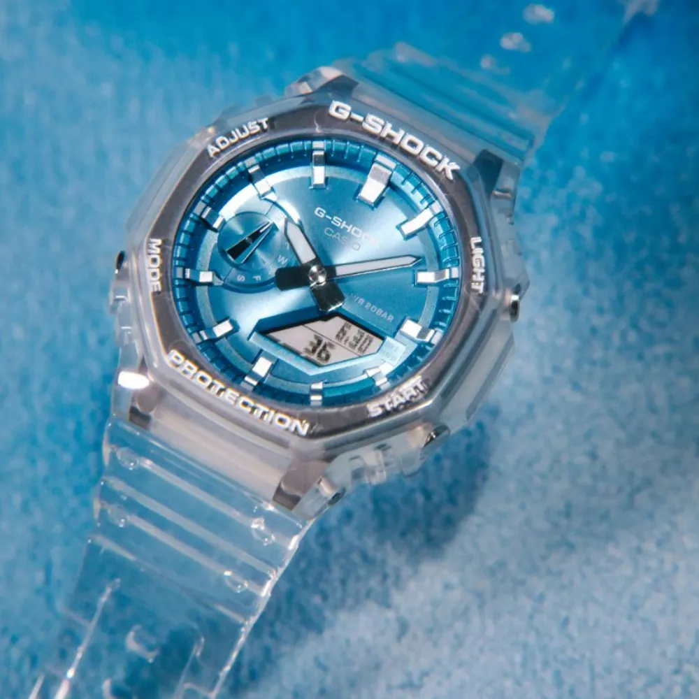 Casio G-Shock Transparent Resin Strap Unisex Watch GA-2100BM Series
