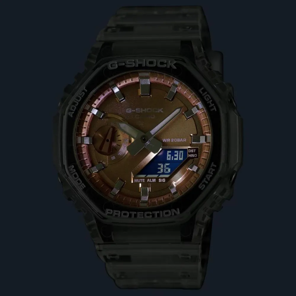 Casio G-Shock Transparent Resin Strap Unisex Watch GA-2100BM Series