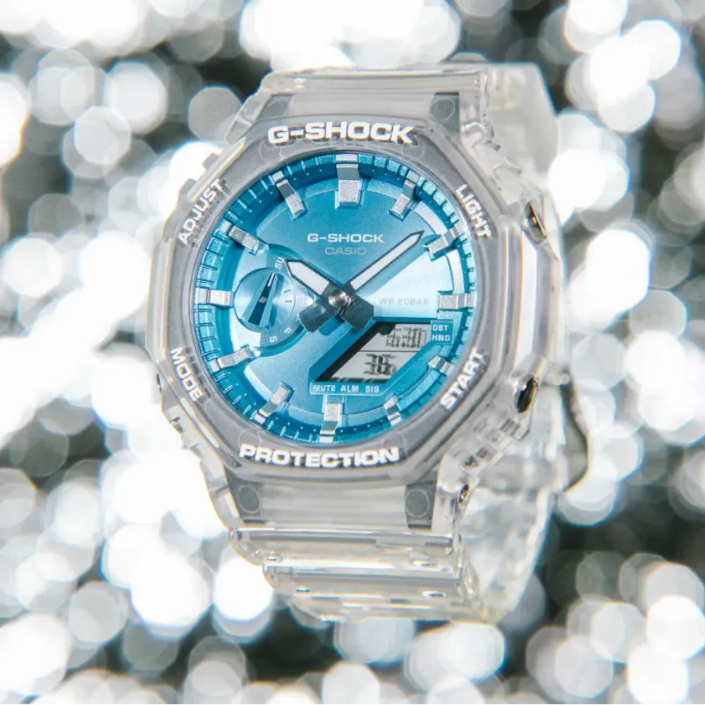 Casio G-Shock Transparent Resin Strap Unisex Watch GA-2100BM Series