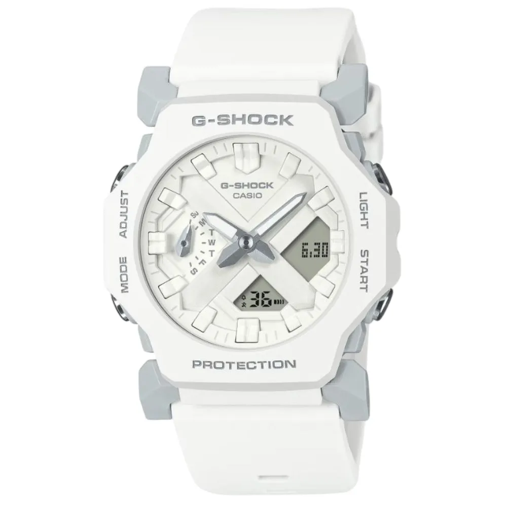Casio G-Shock White Resin Strap Shock Resistant Unisex Watch GA-2300-7ADR