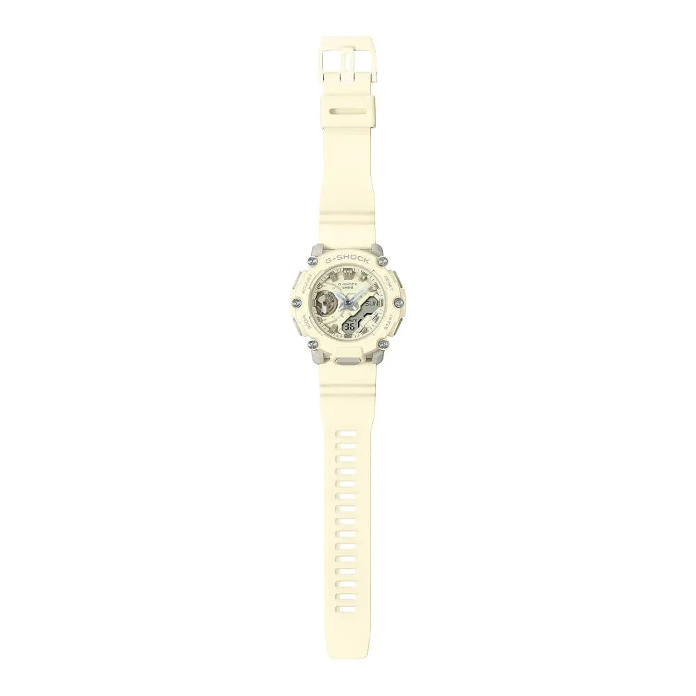 Casio G-Shock White Resin Strap Unisex Watch GMA-S2200-7ADR-P