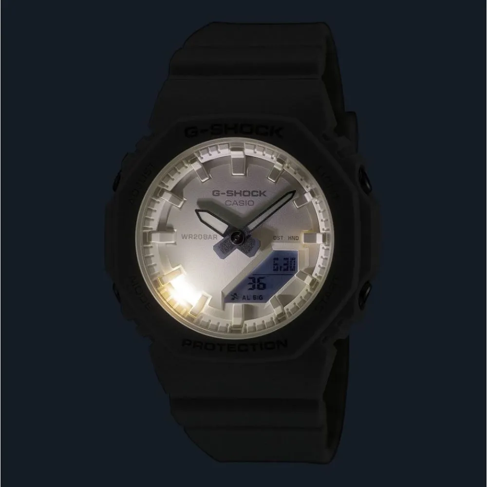 Casio G-Shock White Resin Strap Women Watch GMA-P2100-7ADR-P