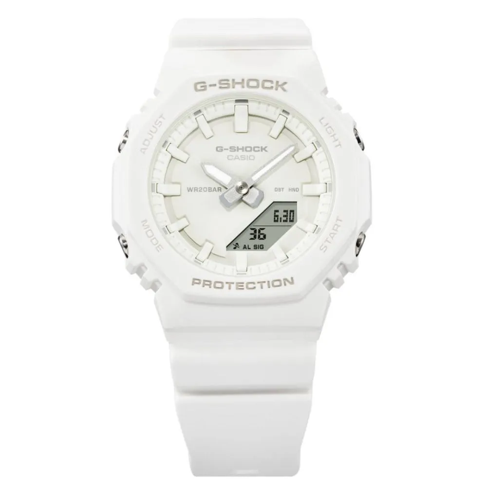 Casio G-Shock White Resin Strap Women Watch GMA-P2100-7ADR-P