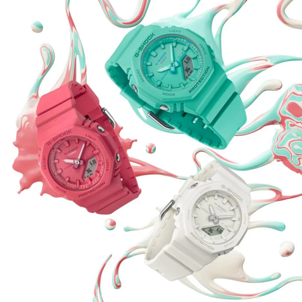Casio G-Shock White Resin Strap Women Watch GMA-P2100-7ADR-P